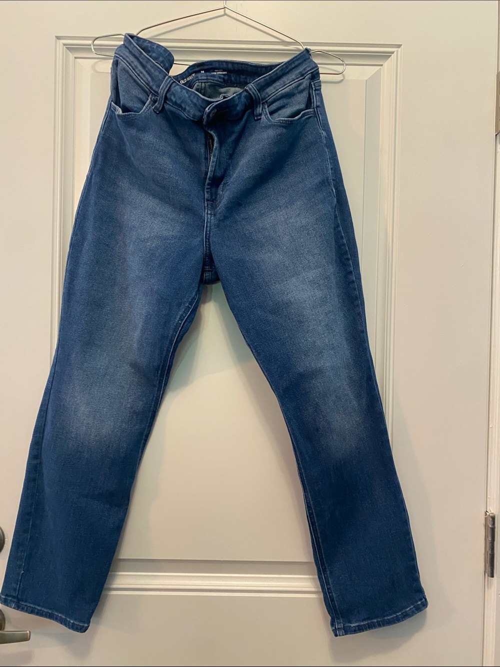 Old Navy Women's Straight Leg Dark Indigo Jeans